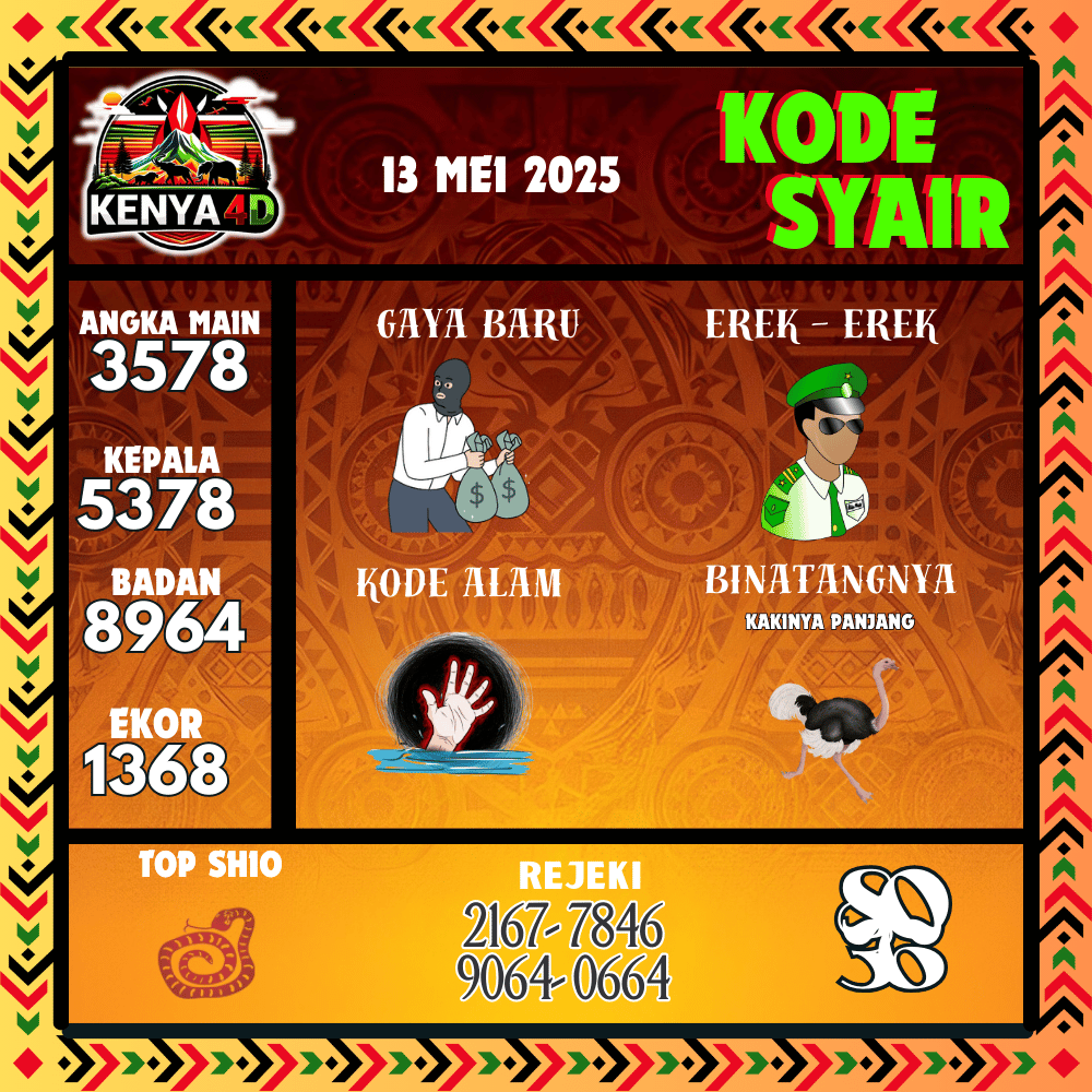 Kode Syair Kenya Pools - Mei Pools