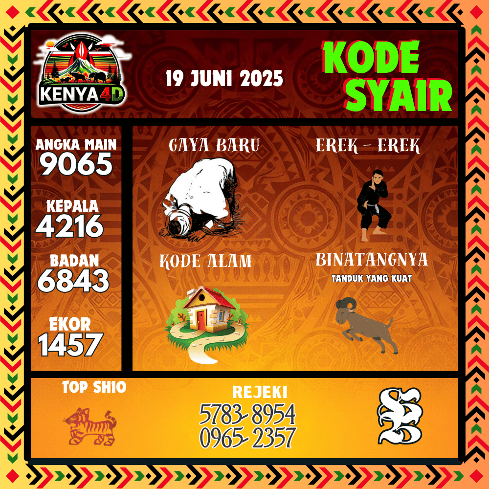Kode Syair Kenya4D Pools - Juni Pools 