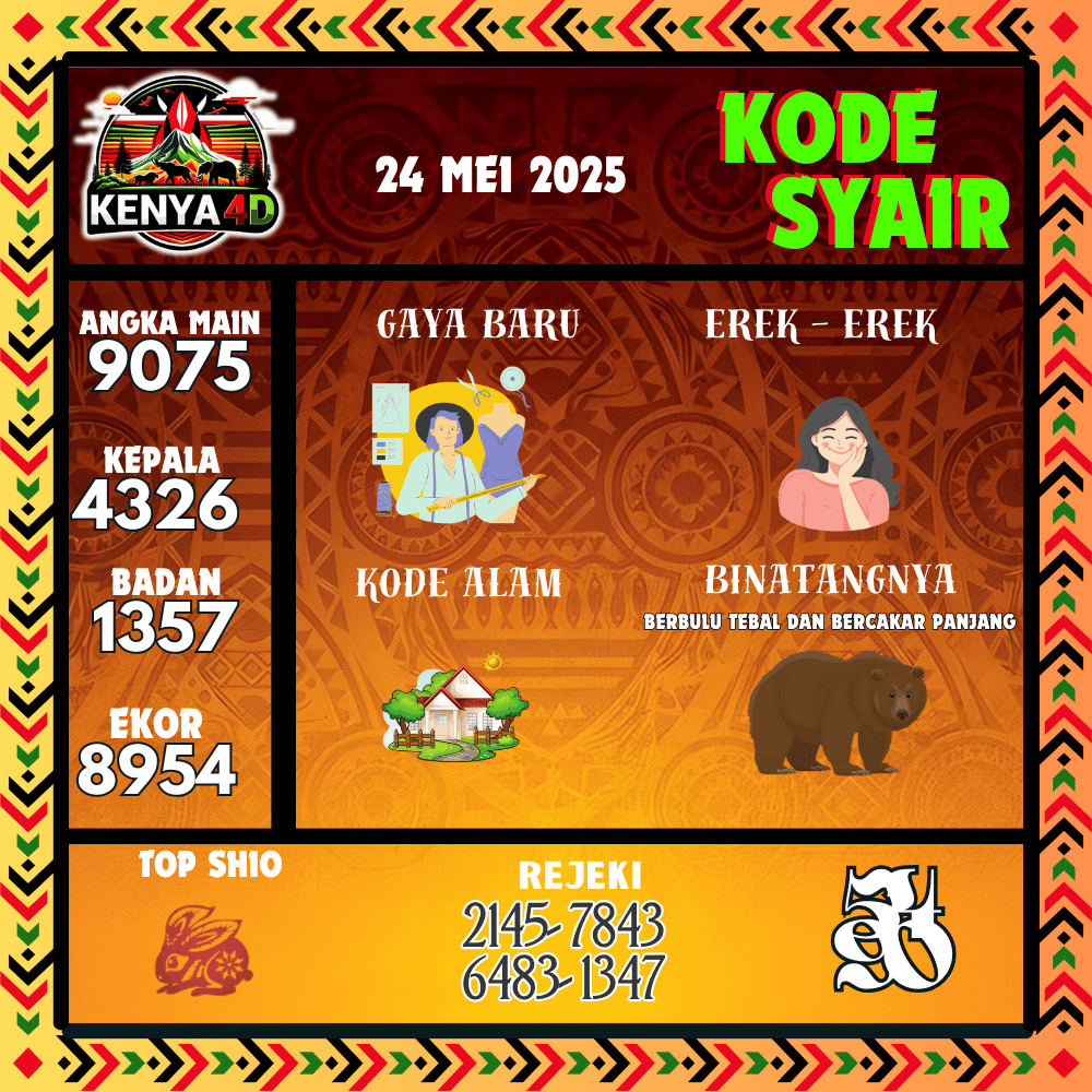 Kode Syair Kenya Pools - Mei Pools
