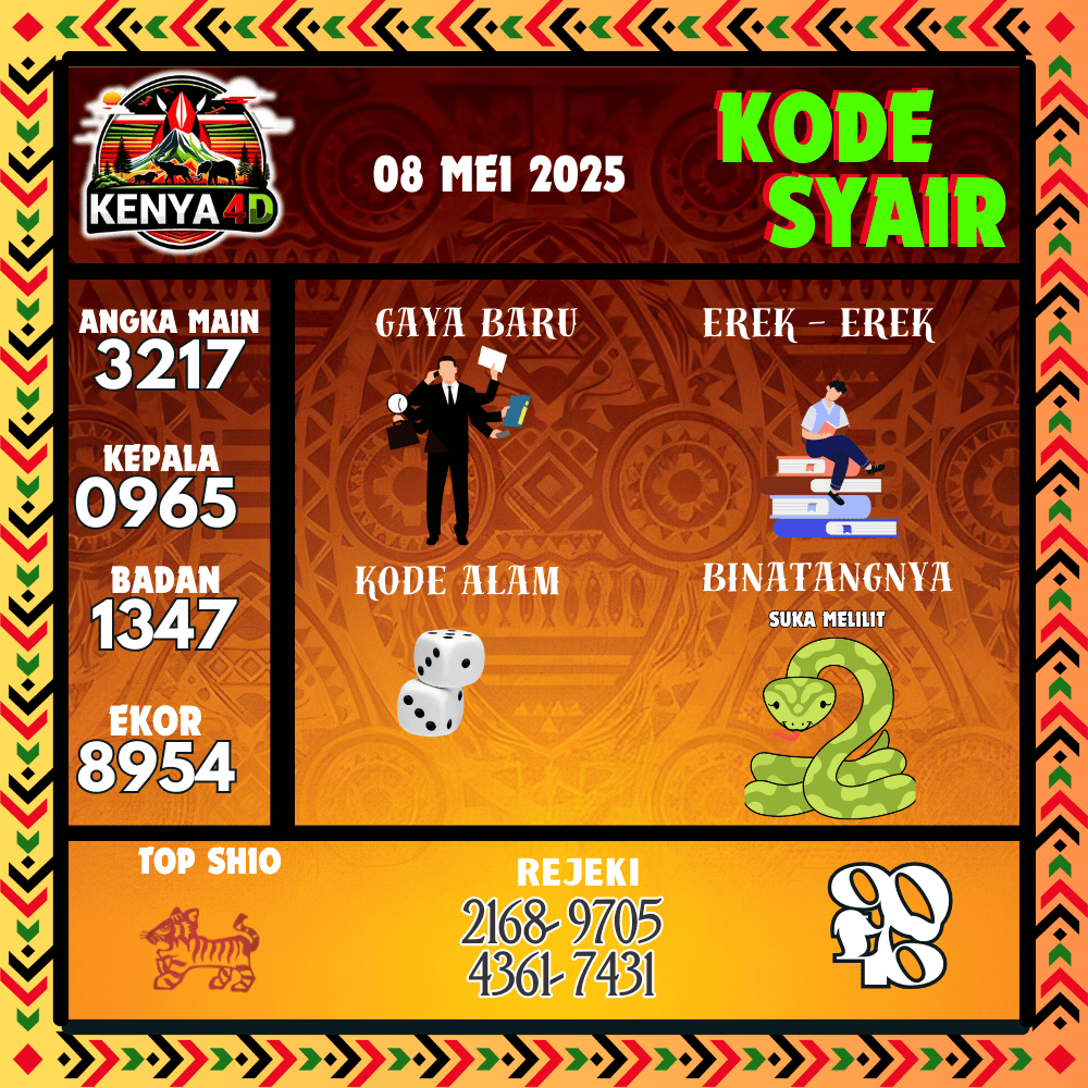 Kode Syair Kenya Pools - Mei Pools