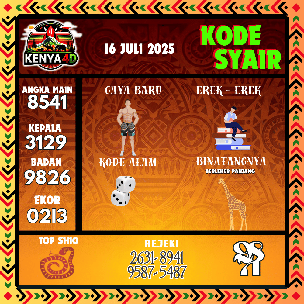Kode Syair Kenya4D Pools - Juli Pools 