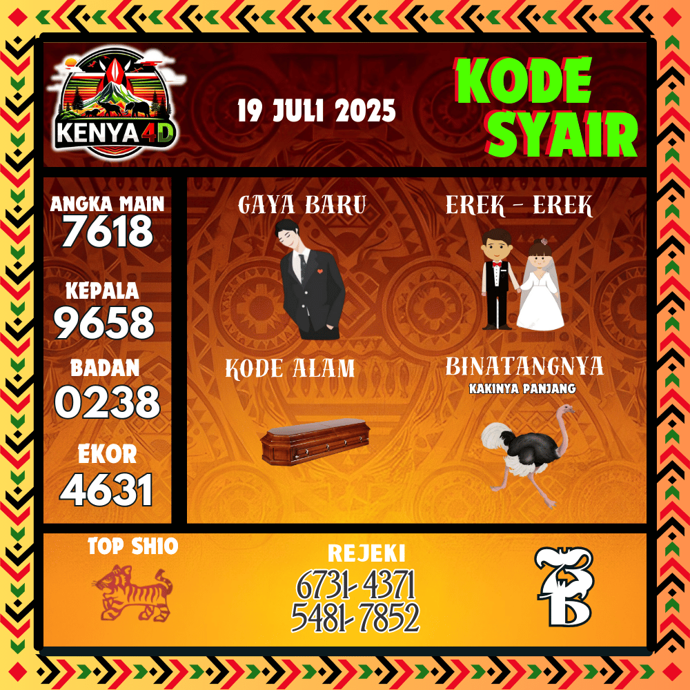 Kode Syair Kenya4D Pools - Juli Pools 