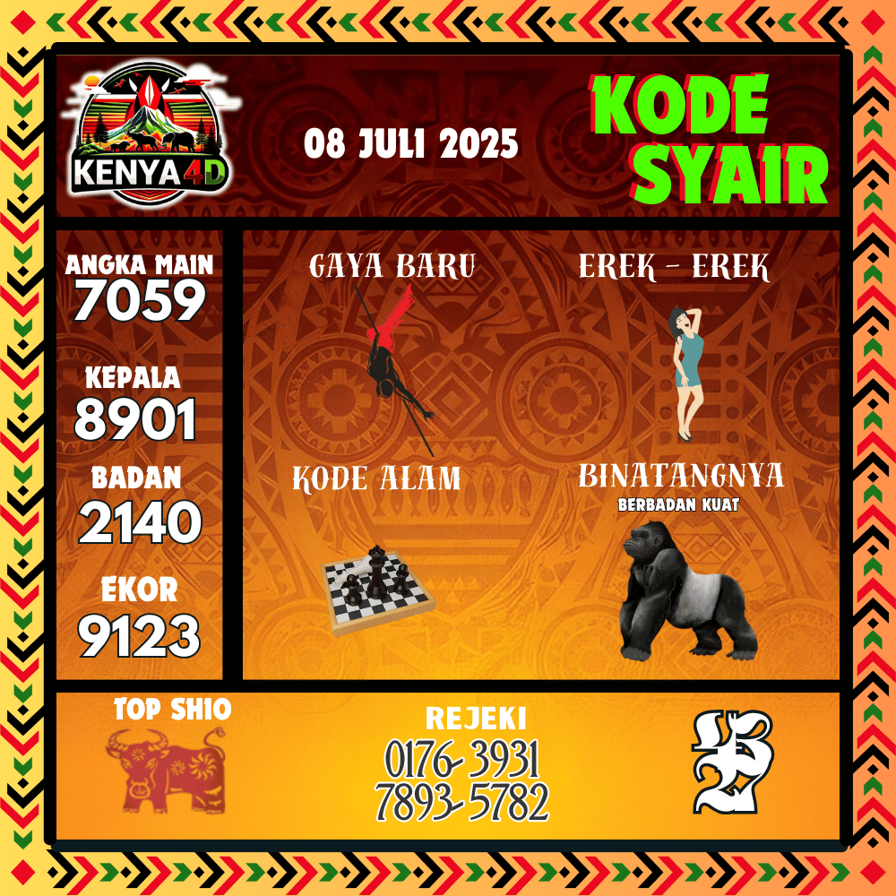 Kode Syair Kenya4D Pools - Juli Pools 