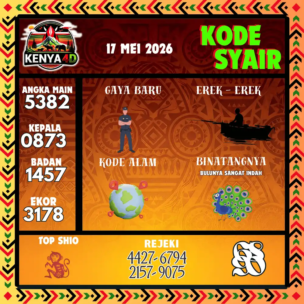 Kode Syair Kenya4D  Pools - Mei 2026
