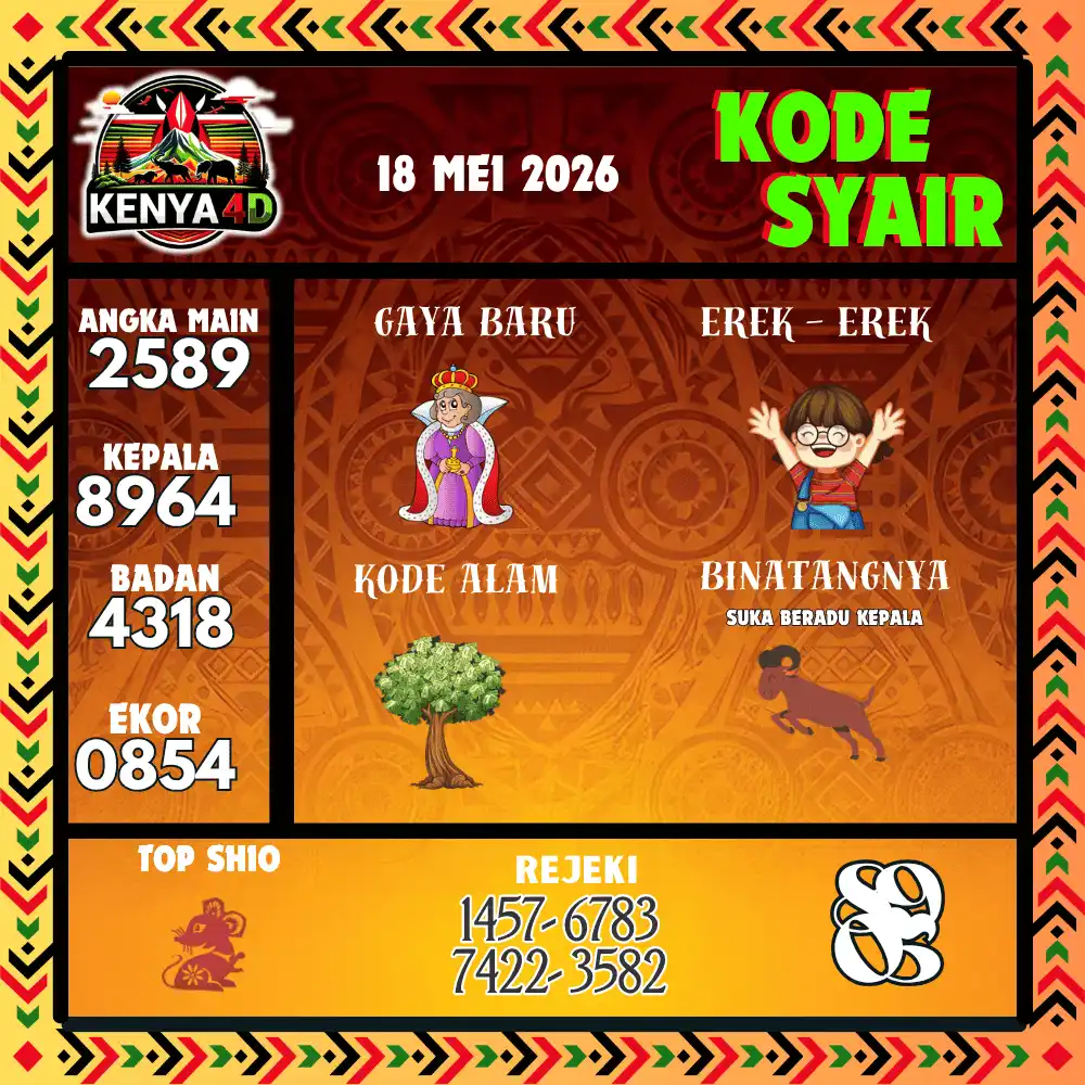 Kode Syair Kenya4D  Pools - Mei 2026
