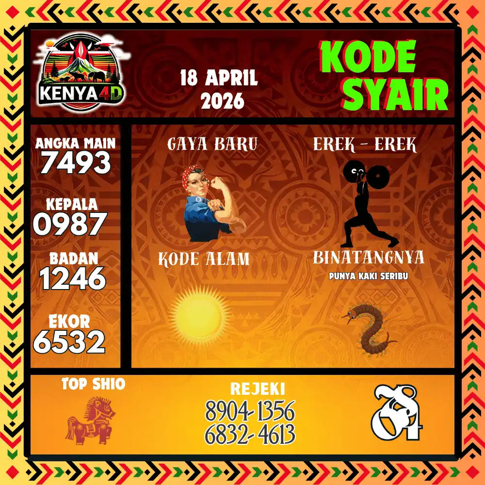 Kode Syair Kenya4D  Pools - April 2026
