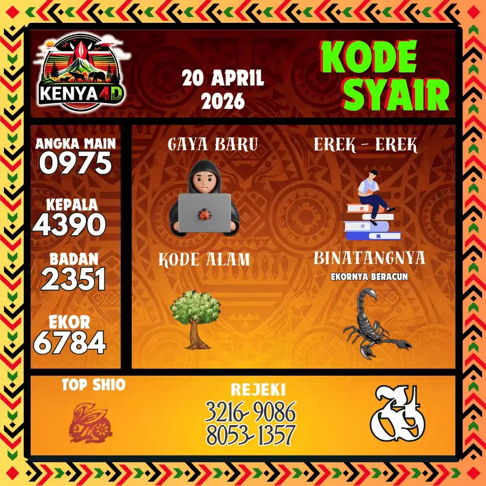 Kode Syair Kenya4D  Pools - April 2026
