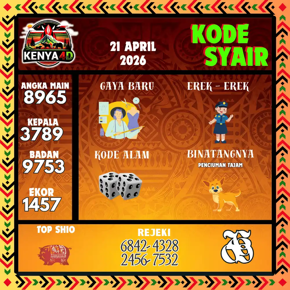 Kode Syair Kenya4D  Pools - April 2026
