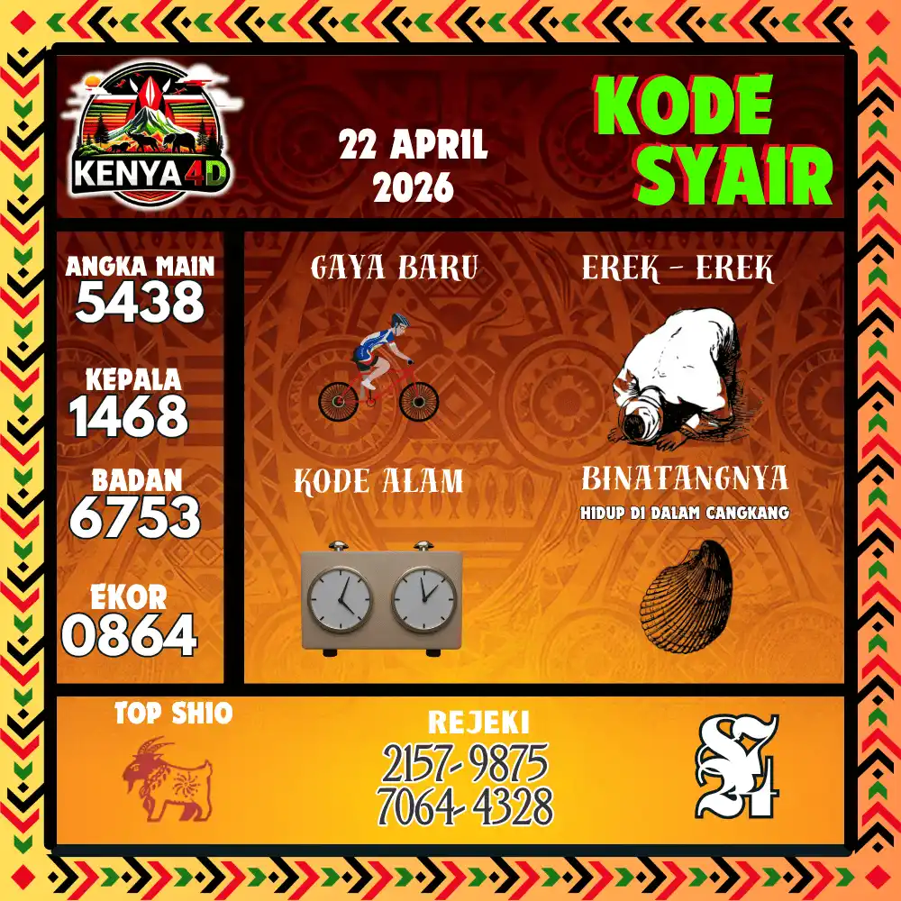 Kode Syair Kenya4D  Pools - April 2026
