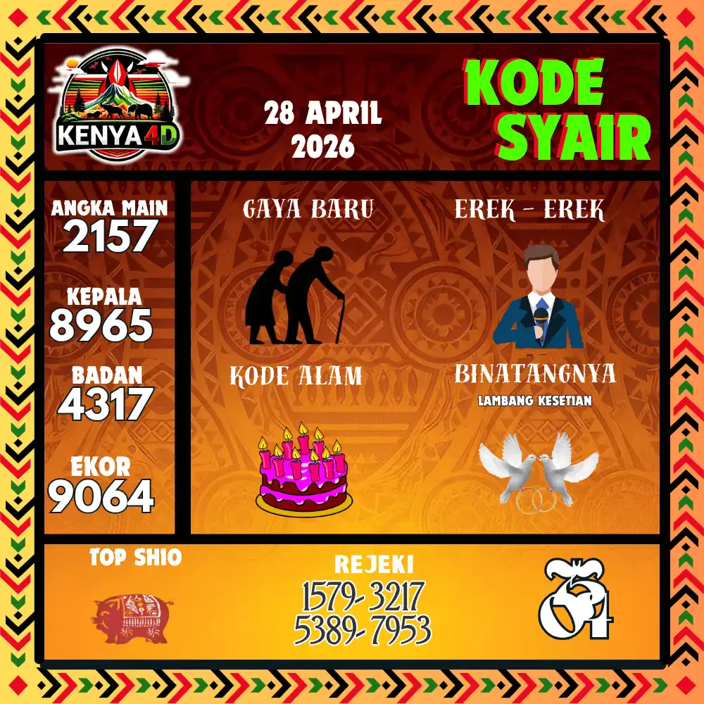 Kode Syair Kenya4D  Pools - April 2026
