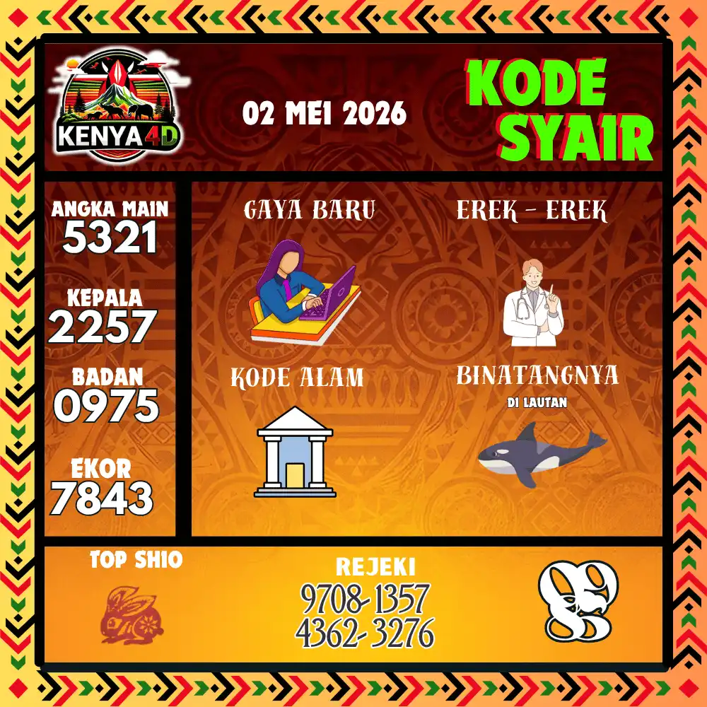 Kode Syair Kenya4D  Pools - Mei 2026
