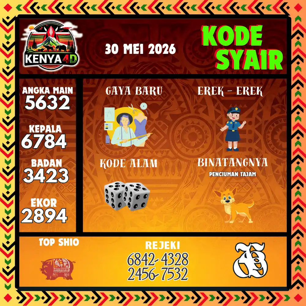 Kode Syair Kenya4D  Pools - Mei 2026
