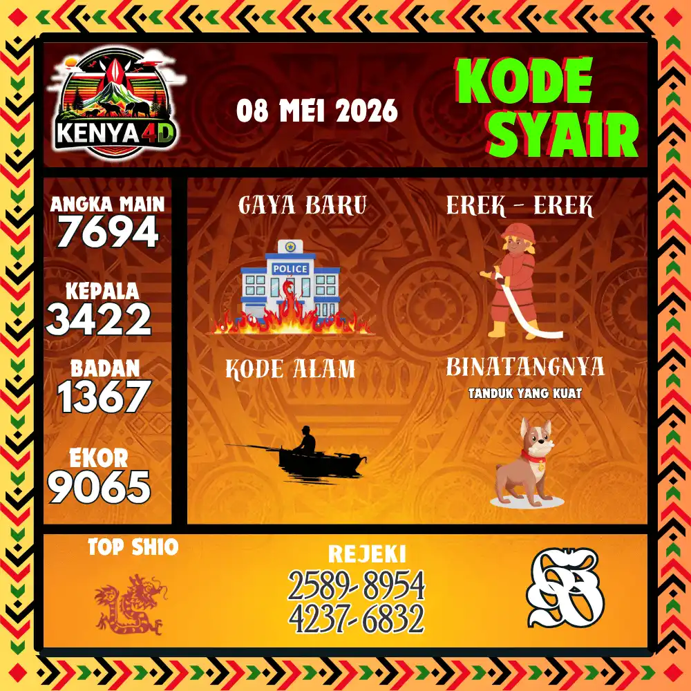 Kode Syair Kenya4D  Pools - Mei 2026
