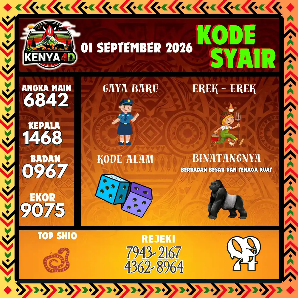 Kode Syair Kenya4D Pools - September 2026